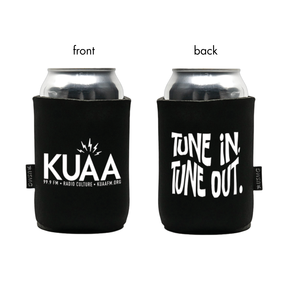 Tune in / Tune out Koozie